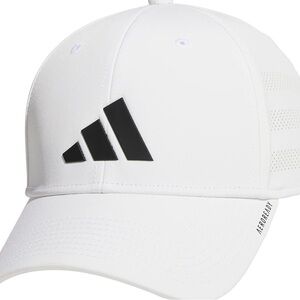 adidas Men's Gameday Structured Stretch Fit Hat 4.0 White/Black NWOT